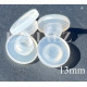 13mm Solid Silicone Vial Stopper, Pack of 100