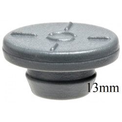13mm Round Bottom Vial Stoppers, Bromobutyl Straight Plug, Pack of 100