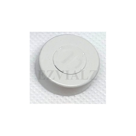 20mm Center Tear Out Unlined Aluminum Vial Seals, White, Bag of 1000