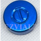 20mm Center Tear Out Unlined Aluminum Vial Seals, Sapphire Blue, Bag of 1000