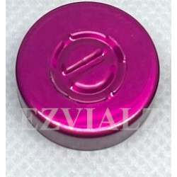 20mm Center Tear Out Unlined Aluminum Vial Seals, Wine, Bag of 1000