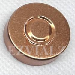 20mm Center Tear Out Unlined Aluminum Vial Seals, Copper, Bag of 1000