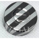 20mm Center Tear Out Unlined Aluminum Vial Seals, Black Stripe, Bag of 1000