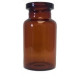 ISO 10R 10ml Amber Shorty Serum Vials, 24x45mm, tray of 252 pieces