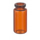 10ml Amber Serum Vials, 24x50mm, industry standard, tray of 217 pieces