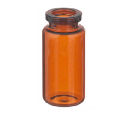 10ml Amber Serum Vials, 24x50mm, industry standard, tray of 217 pieces