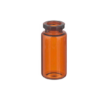 10ml Amber Serum Vials, 24x50mm, industry standard, tray of 217 pieces