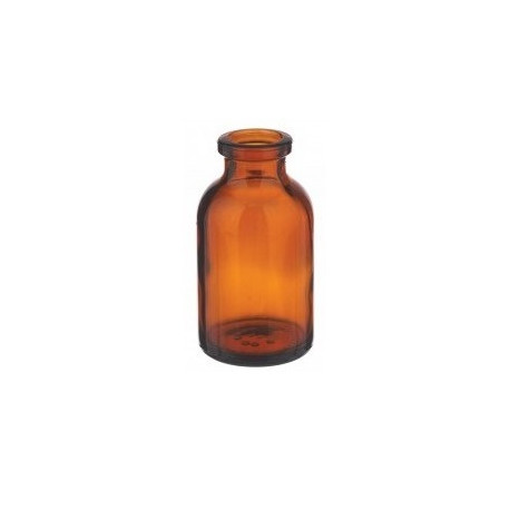 20ml Amber Serum Vials, 32x58mm molded serum bottle style, tray of 120 pieces