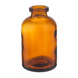 30ml Amber Serum Vials, 37x66mm molded serum bottle style, tray of 90 pieces