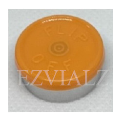 20mm Faded Light Orange Flip Off® Vial Seals, West Pharma, Bag of 1,000