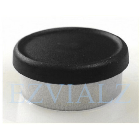 20mm Black Matte Flip Cap Vial Seals, West Pharma, Bag of 1,000
