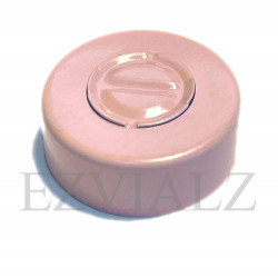 20mm Center Tear Out Unlined Aluminum Vial Seals, Dusty Pink, Bag of 1000