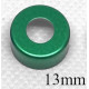 Green 13mm Open Top Hole Aluminum Vial Seals, Bag of 1,000