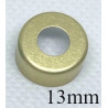 Gold 13mm Open Top Hole Aluminum Vial Seals, Bag of 1,000