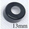 Black 13mm Open Top Hole Aluminum Vial Seals, Bag of 1,000