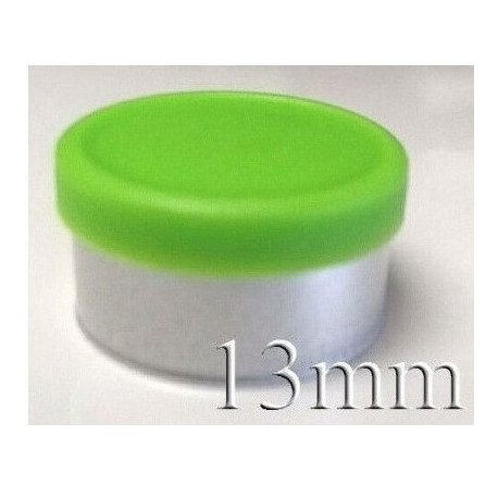 13mm Willow Green Matte Flip Cap Vial Seals, West Pharma, Bag of 1,000