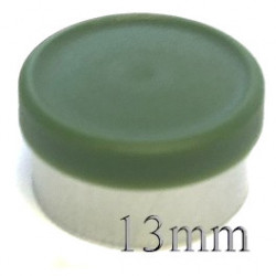 13mm Avocado Matte Flip Cap Vial Seals, West Pharma, Bag of 1,000