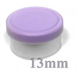 13mm Lavender Matte Flip Cap Vial Seals, West Pharma, Bag of 1,000