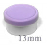 13mm Lavender Matte Flip Cap Vial Seals, West Pharma, Bag of 1,000