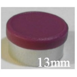 13mm Burgundy Violet Matte Flip Cap Vial Seals, West Pharma, Bag of 1,000