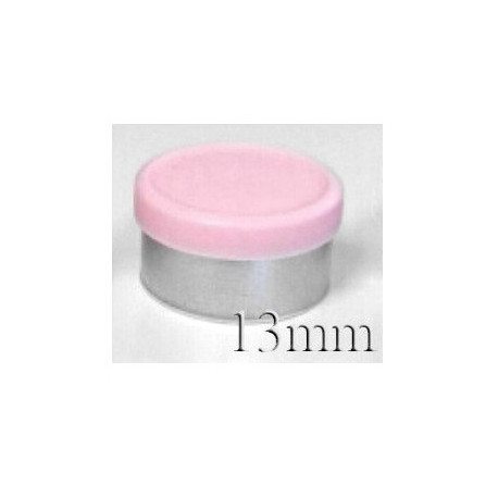 13mm Pink Matte Flip Cap Vial Seals, West Pharma, Bag of 1,000