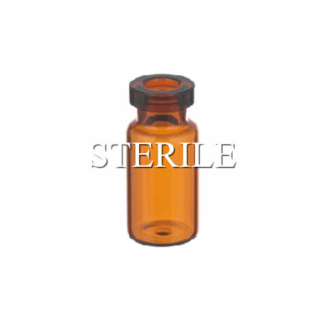 2mL Amber Sterile Open Vials, Ready to Fill, Tray of 417 pieces