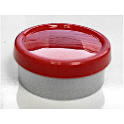 Red 20mm Glossy Superior Flip Cap Vial Seals, Bag of 1,000