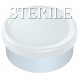 20mm Matte Flip Cap Vial Seals, White, Washed and Sterilized, Bag of 1,000