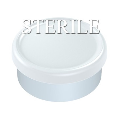 20mm Matte Flip Cap Vial Seals, White, Washed and Sterilized, Bag of 1,000