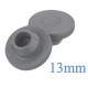 13mm SNAP-ON Vial Stopper, USA Chlorobutyl Rubber, Bag of 1,000