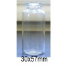 20mL Clear Serum Vials, Square Shoulders, JFG 30x58mm, Tray of 108