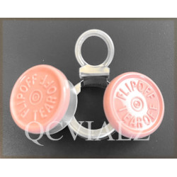 West 20mm Flip Off-Tear Off® Vial Seals, Pink, Bag 1000