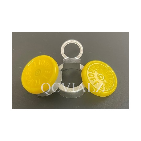 West 20mm Flip Off-Tear Off® Vial Seals, Yellow, Bag 1000