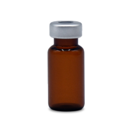 ALK 2mL Amber Sterile Serum Vials, Silver Seals, pack of 25