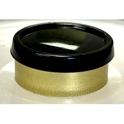 Black on Gold 20mm Glossy Superior Flip Cap Vial Seals, Bag of 1,000