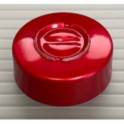 20mm Center Tear Out Aluminum Vial Seals, Red, Bag of 1000