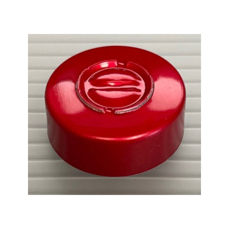 20mm Center Tear Out Aluminum Vial Seals, Red, Bag of 1000