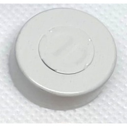 20mm Center Tear Out Unlined Aluminum Vial Seals, White, Bag of 1000