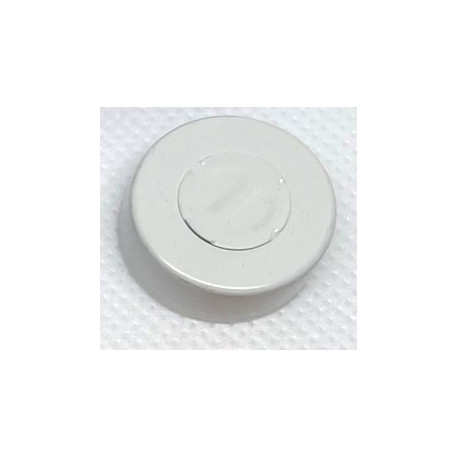 20mm Center Tear Out Unlined Aluminum Vial Seals, White, Bag of 1000