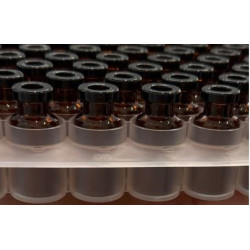 Nested Tray in Tub ISO 2R Amber Open Sterile Vials, 100pc