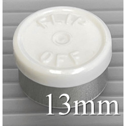 13mm White Flip Off® Vial Seals, West Pharma, Bag of 1,000