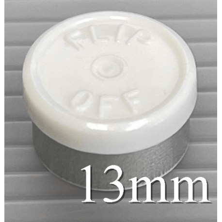 13mm White Flip Off® Vial Seals, West Pharma, Bag of 1,000