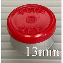 13mm Red Flip Off® Vial Seals, West Pharma, Bag of 1,000