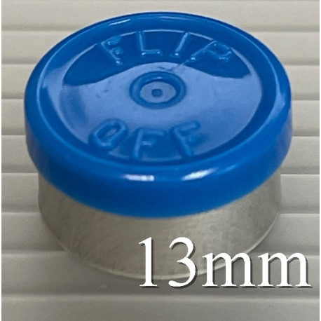 13mm Royal Blue Flip Off® Vial Seals, West Pharma, Bag of 1,000