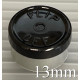 13mm Black Flip Off® Vial Seals, West Pharma, Bag of 1,000