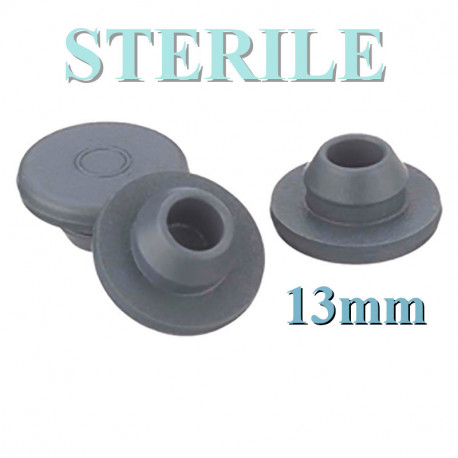 13mm Irradiated Sterile Vial Stopper, Bag of 1,000