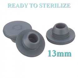 13mm Ready to Sterilize Vial Stoppers, bag of 8000