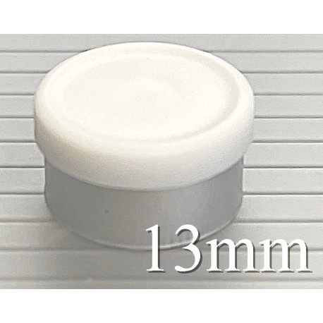 13mm White Matte Flip Cap Vial Seals, West Pharma, Bag of 1,000