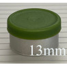 13mm Avocado Matte Flip Cap Vial Seals, West Pharma, Bag of 1,000