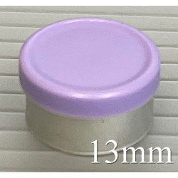 13mm Lavender Matte Flip Cap Vial Seals, West Pharma, Bag of 1,000